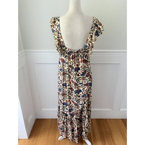 House of Harlow 1960 Square Neck Printed Maxi Dress L - Picture 5 of 8